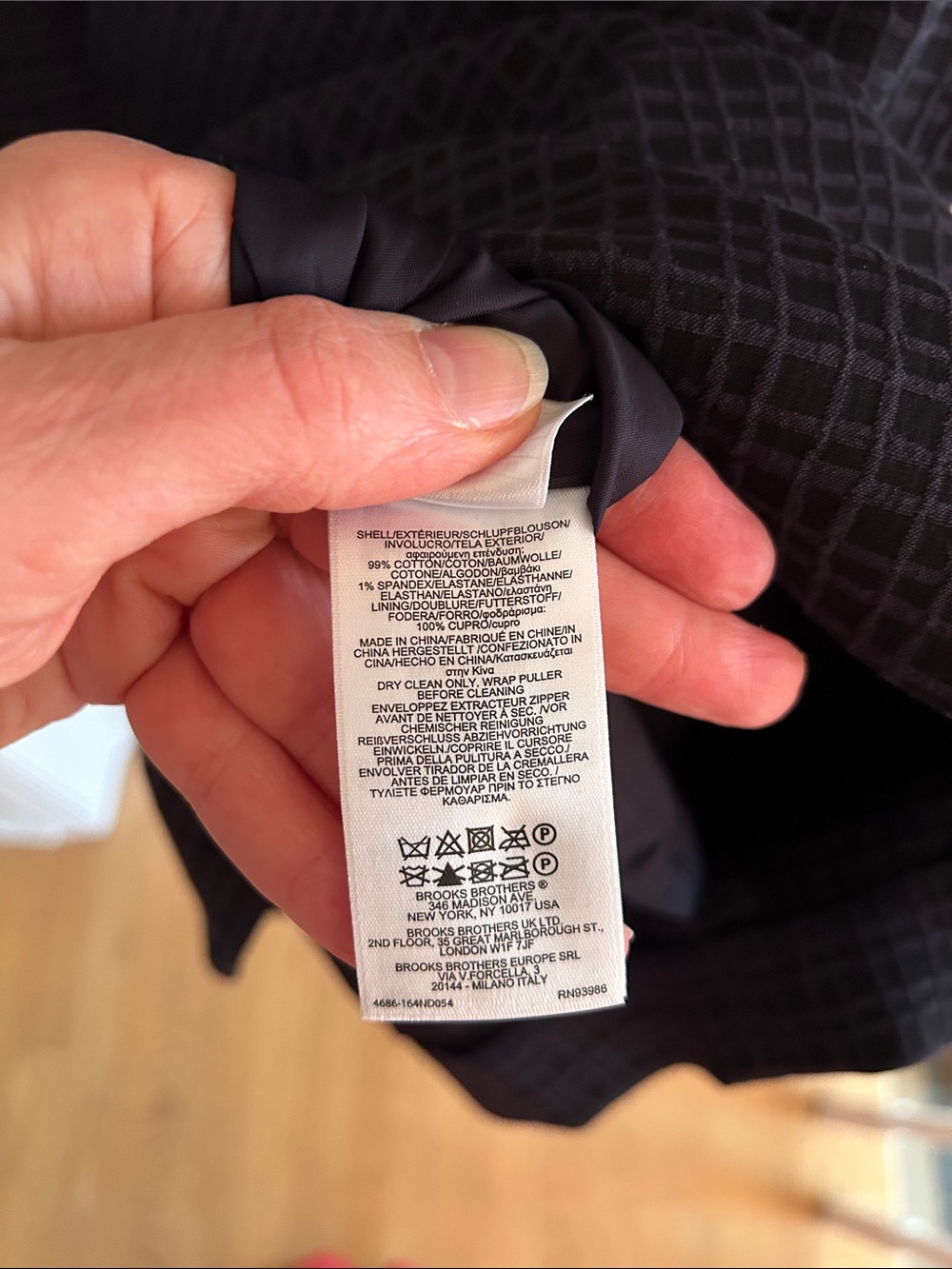 Brooks Brothers Navy Textured Dress - Picture 6 of 6